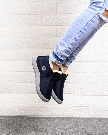 Autumn and winter non-slip warm soft bottom cotton shoes and cotton boots—Unisex - Keillini