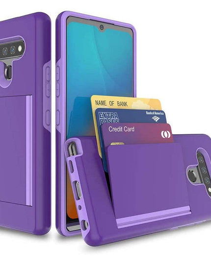 Armor Protective Card Holder Case for LG K51 - Libiyi