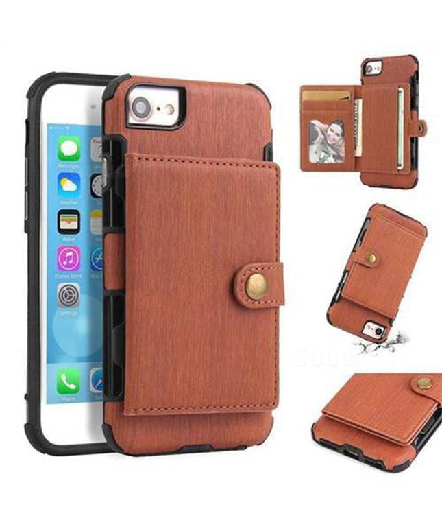 Security Copper Button Protective Case For iPhone 6/6S - Libiyi