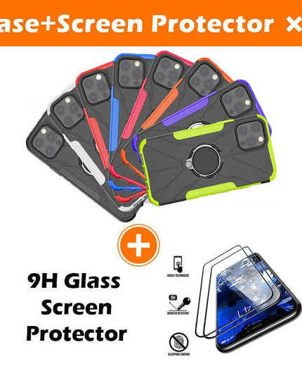 Robot 3 in 1 Heavy Duty Defender Case For iPhone 12 Pro Max - Libiyi