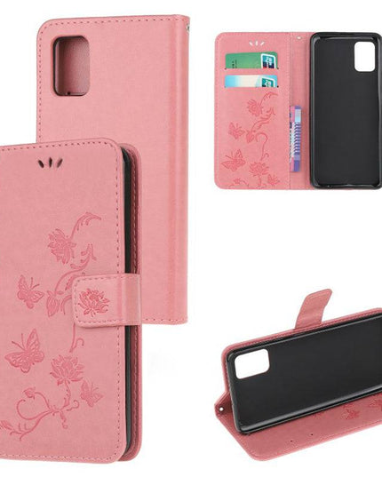 Imprint Butterfly Flower Leather Mobile Phone Case for iPhone - Libiyi
