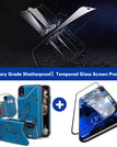 Bleu / Pour iPhone XR / Avec protecteur d'écran