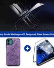 Purple / For iPhone 11 / With Screen Protector