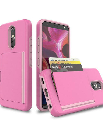 Armor Protective Card Holder Case for LG Stylo 5 - Libiyi