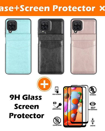 Dual Layer Lightweight Leather Wallet Case for Samsung Galaxy A12 - Libiyi