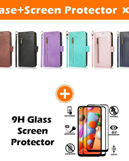 Detachable Flip Zipper Purse Phone Case For Samsung S21 Series - Libiyi