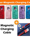 Red / For Samsung S9 / Case+Magnetic Charging Cable