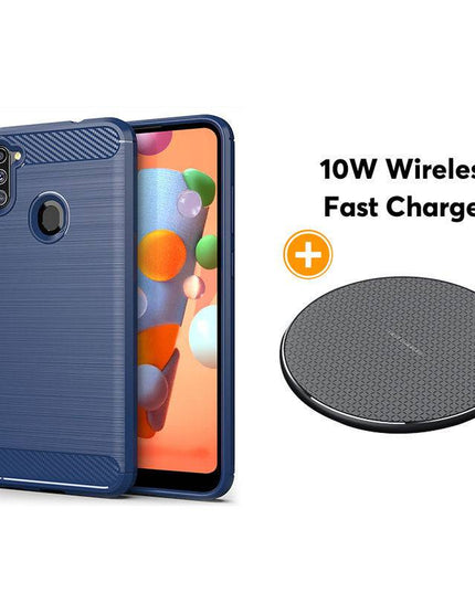 Luxury Carbon Fiber Case For Samsung A11(US and EU Version) - Libiyi