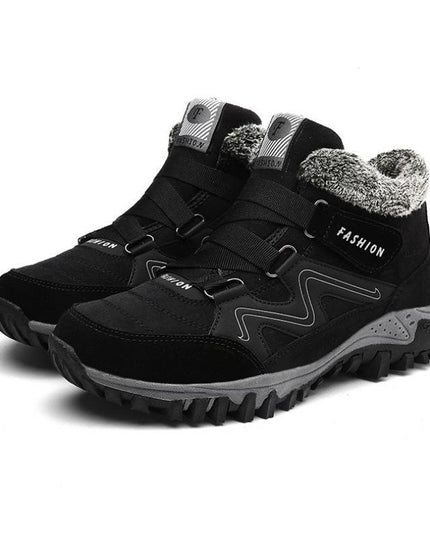 Autumn and winter non-slip warm and comfortable high-top casual cotton shoes—Unisex - Keillini